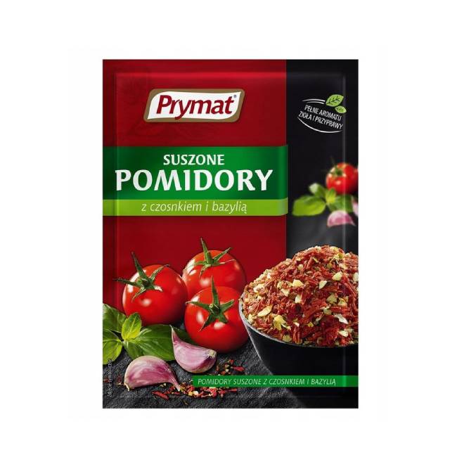 Suszone pomidory z czosnkiem Prymat 15g