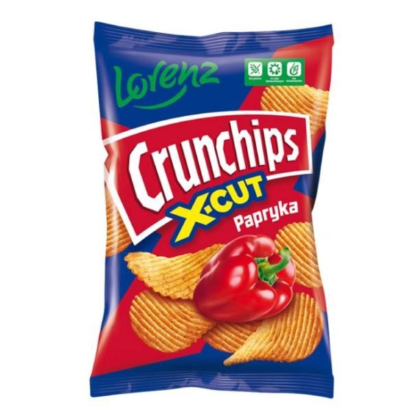 Crunchips X-Cut Papryka 140g