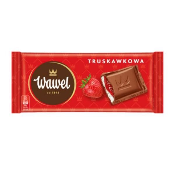 Czekolada mleczno-truskawkowa Wawel 100g