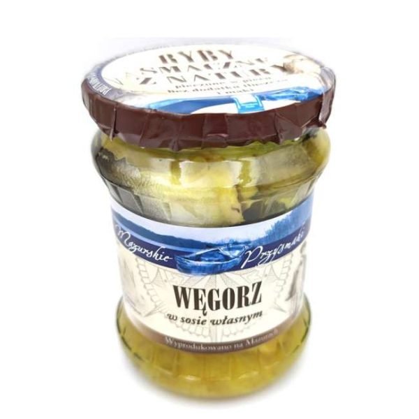Węgorz w sosie własnym w galarecie Ryby Mazur 450g