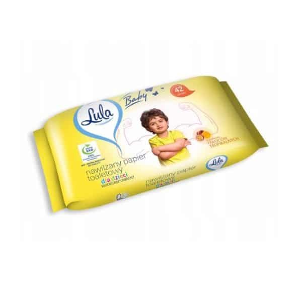 Nawilżany papier toaletowy dla dzieci Lula 42szt