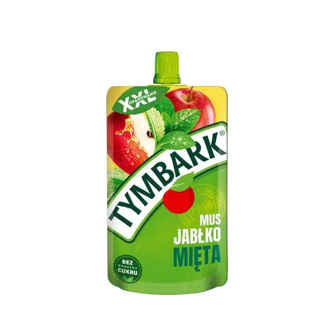 Mus jabłko mięta Tymbark 200g