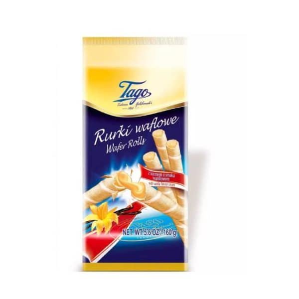 Rurki waflowe z kremem Tago 260g