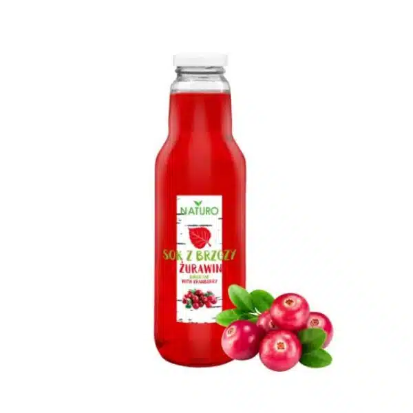 Sok z brzozy z żurawiną Polbioeco 750ml
