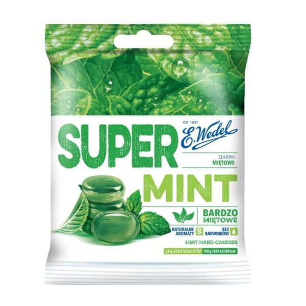 Cukierki Spuer Mint Wedel 90g