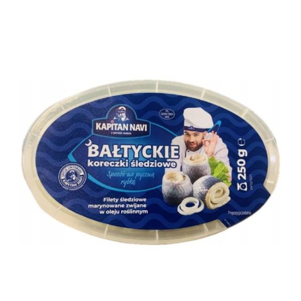 Koreczki śledziowe bałtyckie Kapitan Navi 250g