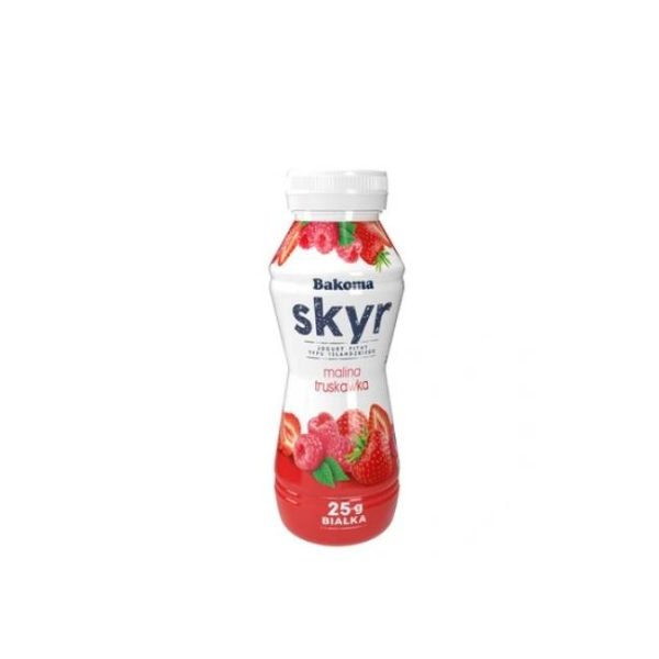 Jogurt malina truskawka Bakoma 300ml
