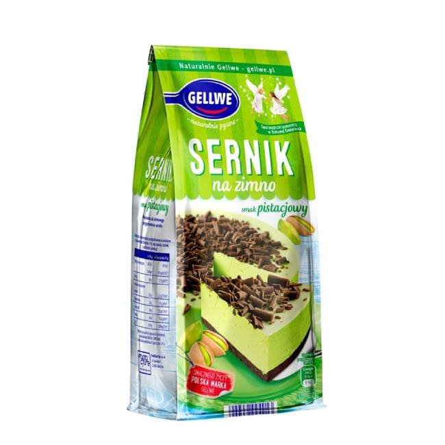 Sernik pistacjowy na zimno Gellwe 193g
