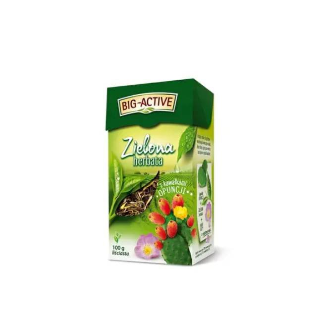 Zielona herbata liściasta z opuncją Big-Active 100g