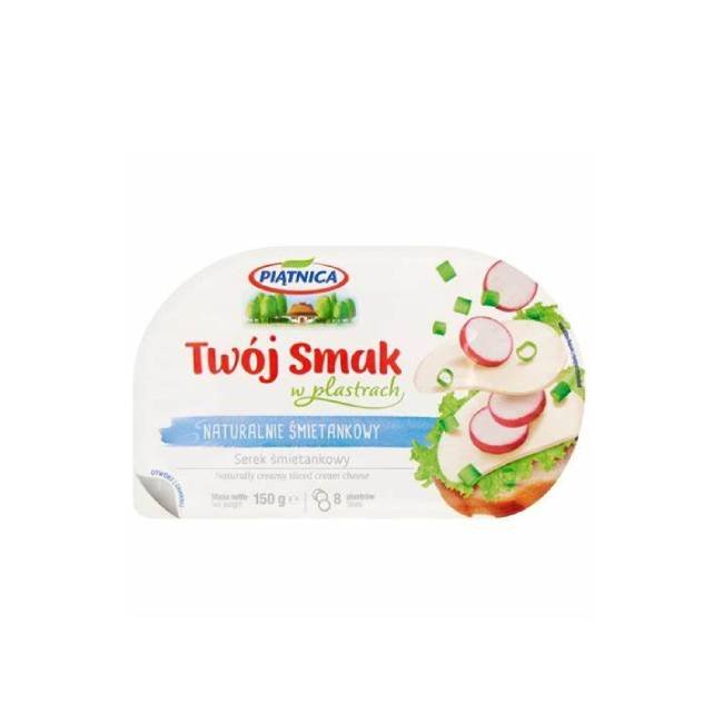 Twój Smak – serek śmietankowy w plastrach  150g