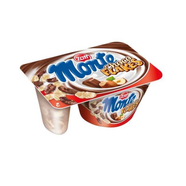 Deser mleczny Monte Choco Flakes 125g