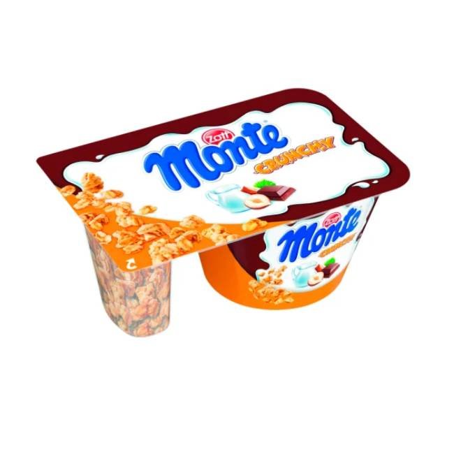 Deser mleczny Monte Crunchy 125g