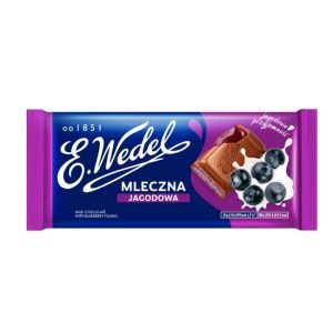 Czekolada mleczna z nadzeieniem Jagodowym Wedel 100g