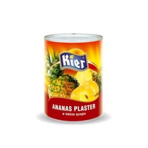Ananas w lekkim syropie Kier 565g