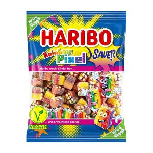 Żelki Haribo Rainbow Pixel o smaku owocowym kwaśne 80g