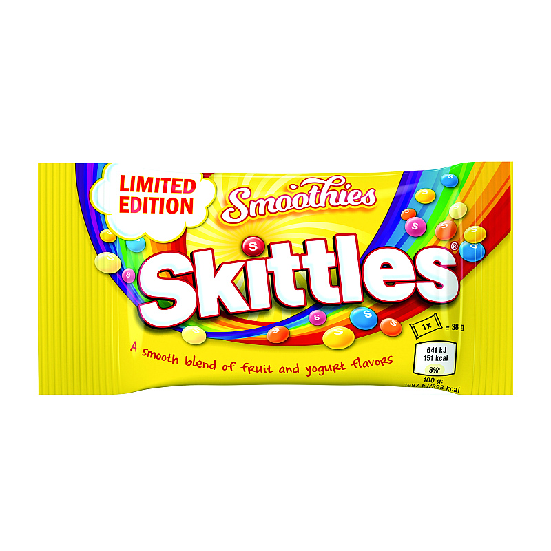 Skittles Smoothies Żółte 38g