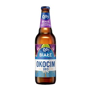 Piwo białe śliwka z begamotką 0% Okocim 0,5l butelka