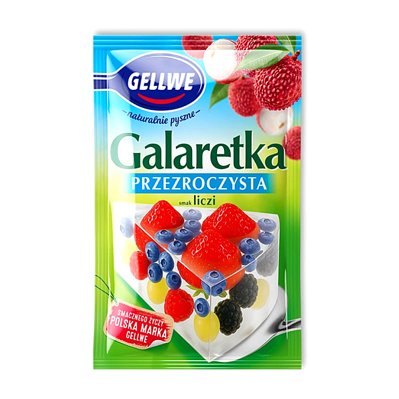 Galaretka przezroczysta Liczi Gellwe 72g