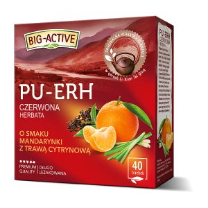 Czerwona herbata Pu-Erh madarynka trawa cytrynowa Big-Activ 40 tor