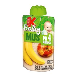 KUBUŚ Baby Mus jabłko banan po 4 miesiącu 100g