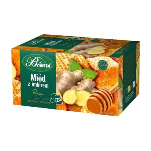 Premium herbata miodowo - imbirowa Biofix 20x2g