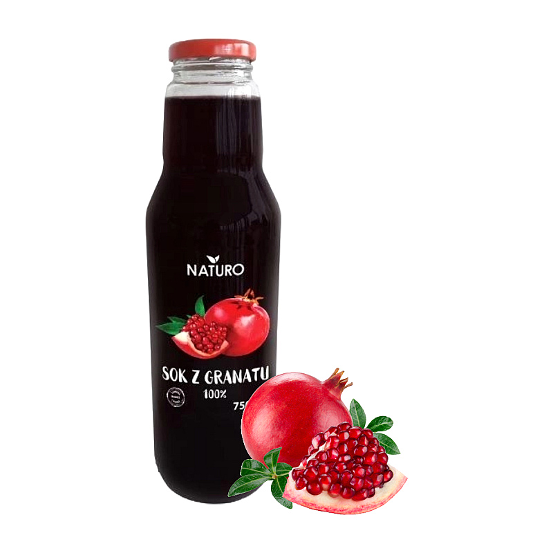 Sok z granatu PolBioEco 100% 750 ml