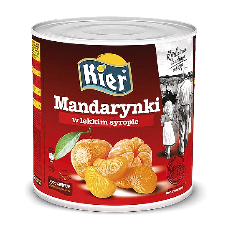 Mandarynki w lekkim syropie Kier 312g
