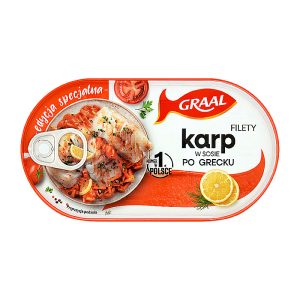 Graal Filety Karp po Grecku w Sosie Pomidorowym 170g