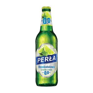 Piwo Perła 0% Limonka z miętą 500ml butelka