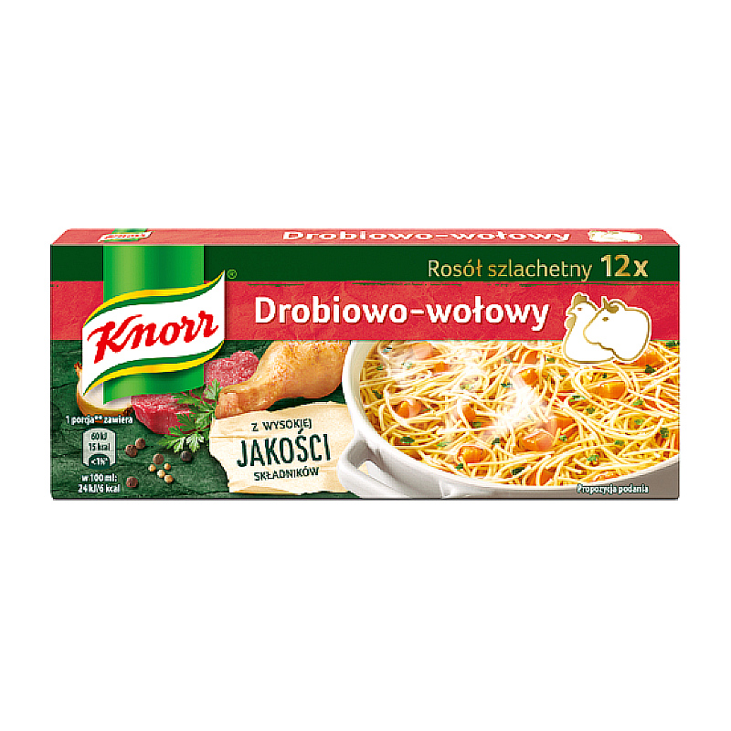Kostki rosołowe Wołowe Knorr 120g