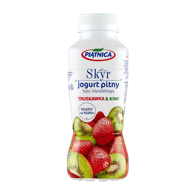 Jogurt truskawka kiwi Skyr Piątnica 330ml
