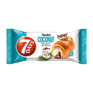 7Days Super Max Rogalik z nadzieniem kakaowym i o smaku kokosowym 110g
