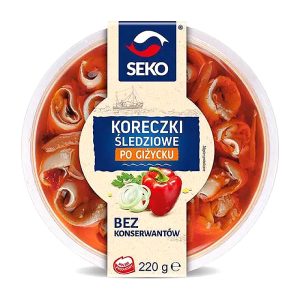 Koreczki śledziowe po Giżycku okrągłe Seko 220g