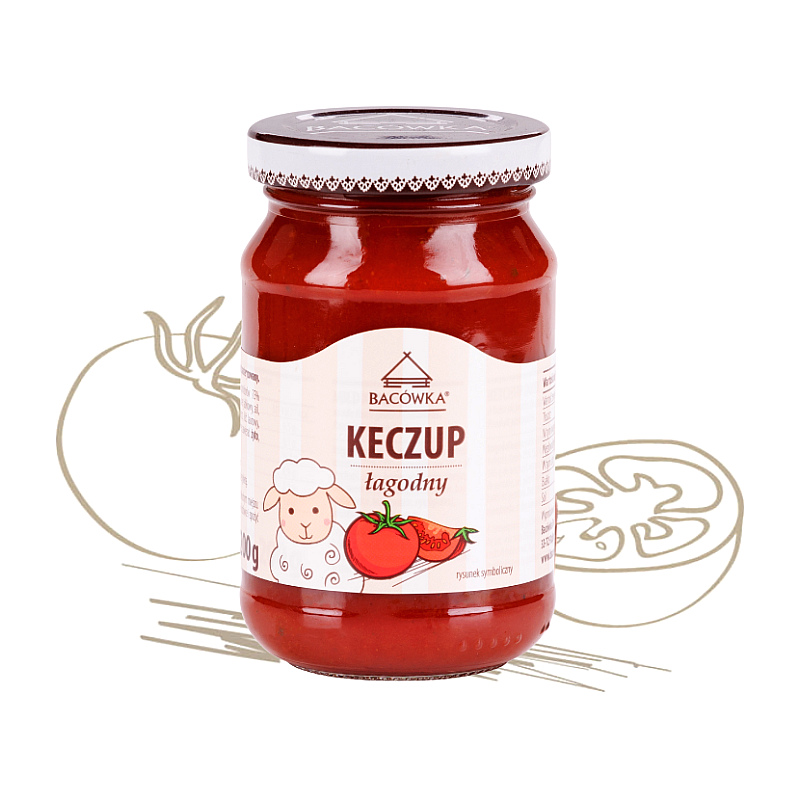 Ketchup łagodny dla dzieci Bacówka 200g